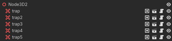 Trampas en la escena principal