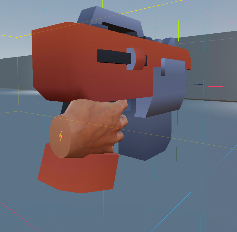 Arma en la escena de VR