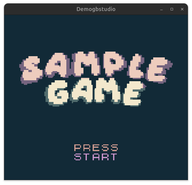 Emulador integrado de GBStudio